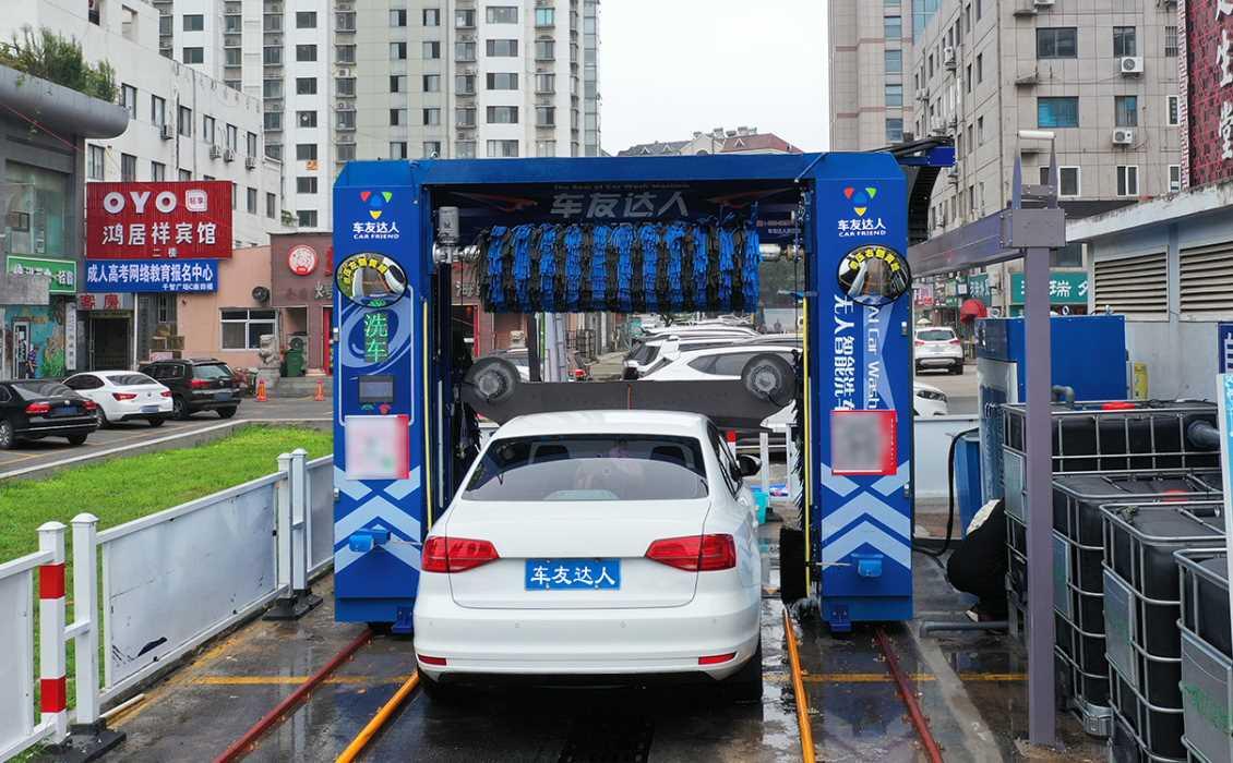 山東停車場洗車機(jī)案例